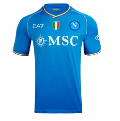 Strój piłkarski SSC Napoli Koszulka Podstawowej 2023-24 Krótki Rękaw