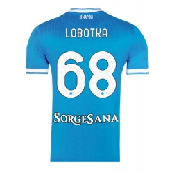 Strój piłkarski SSC Napoli Stanislav Lobotka #68 Koszulka Podstawowej 2025-26 Krótki Rękaw