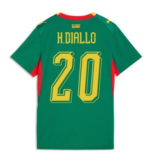 Strój piłkarski Senegal Habib Diallo #20 Koszulka Wyjazdowej damskie MŚ 2026 Krótki Rękaw Strój piłkarski Senegal Habib Diallo #20 Koszulka Wyjazdowej damskie MŚ 2026 Krótki Rękaw