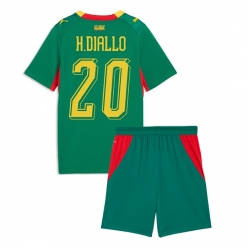 Strój piłkarski Senegal Habib Diallo #20 Koszulka Wyjazdowej dziecięce MŚ 2026 Krótki Rękaw (+ Krótkie spodenki)