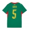 Strój piłkarski Senegal Idrissa Gueye #5 Koszulka Wyjazdowej damskie MŚ 2026 Krótki Rękaw Strój piłkarski Senegal Idrissa Gueye #5 Koszulka Wyjazdowej damskie MŚ 2026 Krótki Rękaw