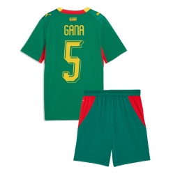Strój piłkarski Senegal Idrissa Gueye #5 Koszulka Wyjazdowej dziecięce MŚ 2026 Krótki Rękaw (+ Krótkie spodenki)