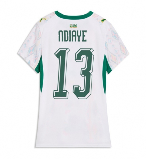 Strój piłkarski Senegal Iliman Ndiaye #13 Koszulka Podstawowej damskie MŚ 2026 Krótki Rękaw Strój piłkarski Senegal Iliman Ndiaye #13 Koszulka Podstawowej damskie MŚ 2026 Krótki Rękaw
