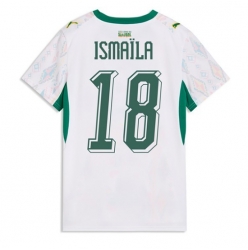Strój piłkarski Senegal Ismaila Sarr #18 Koszulka Podstawowej damskie MŚ 2026 Krótki Rękaw
