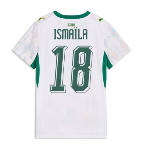 Strój piłkarski Senegal Ismaila Sarr #18 Koszulka Podstawowej damskie MŚ 2026 Krótki Rękaw Strój piłkarski Senegal Ismaila Sarr #18 Koszulka Podstawowej damskie MŚ 2026 Krótki Rękaw