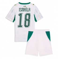 Strój piłkarski Senegal Ismaila Sarr #18 Koszulka Podstawowej dziecięce MŚ 2026 Krótki Rękaw (+ Krótkie spodenki)