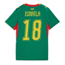 Strój piłkarski Senegal Ismaila Sarr #18 Koszulka Wyjazdowej damskie MŚ 2026 Krótki Rękaw