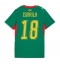 Strój piłkarski Senegal Ismaila Sarr #18 Koszulka Wyjazdowej damskie MŚ 2026 Krótki Rękaw Strój piłkarski Senegal Ismaila Sarr #18 Koszulka Wyjazdowej damskie MŚ 2026 Krótki Rękaw