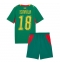 Strój piłkarski Senegal Ismaila Sarr #18 Koszulka Wyjazdowej dziecięce MŚ 2026 Krótki Rękaw (+ Krótkie spodenki)