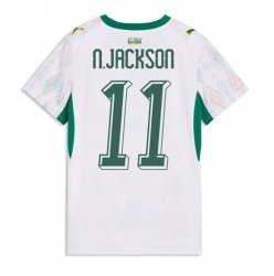 Strój piłkarski Senegal Nicolas Jackson #11 Koszulka Podstawowej damskie MŚ 2026 Krótki Rękaw