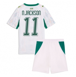 Strój piłkarski Senegal Nicolas Jackson #11 Koszulka Podstawowej dziecięce MŚ 2026 Krótki Rękaw (+ Krótkie spodenki)
