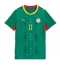 Strój piłkarski Senegal Nicolas Jackson #11 Koszulka Wyjazdowej damskie MŚ 2026 Krótki Rękaw Strój piłkarski Senegal Nicolas Jackson #11 Koszulka Wyjazdowej damskie MŚ 2026 Krótki Rękaw