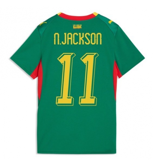 Strój piłkarski Senegal Nicolas Jackson #11 Koszulka Wyjazdowej damskie MŚ 2026 Krótki Rękaw Strój piłkarski Senegal Nicolas Jackson #11 Koszulka Wyjazdowej damskie MŚ 2026 Krótki Rękaw