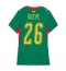 Strój piłkarski Senegal Pape Gueye #26 Koszulka Wyjazdowej damskie MŚ 2026 Krótki Rękaw Strój piłkarski Senegal Pape Gueye #26 Koszulka Wyjazdowej damskie MŚ 2026 Krótki Rękaw