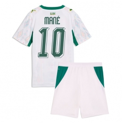 Strój piłkarski Senegal Sadio Mane #10 Koszulka Podstawowej dziecięce MŚ 2026 Krótki Rękaw (+ Krótkie spodenki)