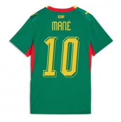 Strój piłkarski Senegal Sadio Mane #10 Koszulka Wyjazdowej damskie MŚ 2026 Krótki Rękaw