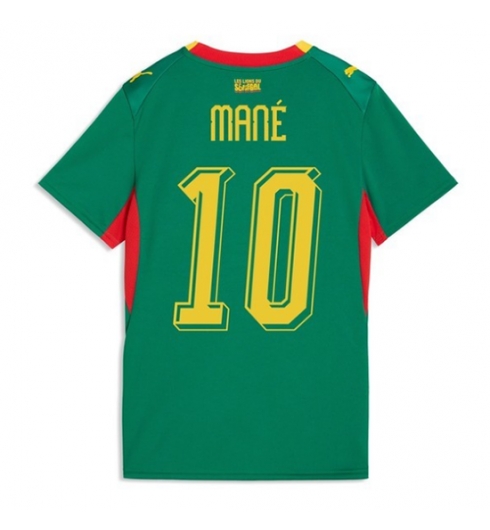 Strój piłkarski Senegal Sadio Mane #10 Koszulka Wyjazdowej damskie MŚ 2026 Krótki Rękaw Strój piłkarski Senegal Sadio Mane #10 Koszulka Wyjazdowej damskie MŚ 2026 Krótki Rękaw