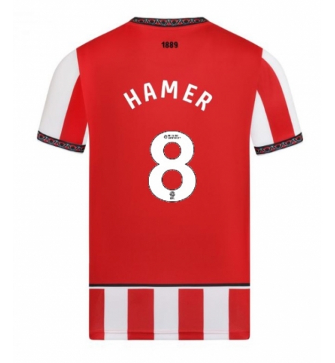 Strój piłkarski Sheffield United Gustavo Hamer #8 Koszulka Podstawowej 2025-26 Krótki Rękaw Strój piłkarski Sheffield United Gustavo Hamer #8 Koszulka Podstawowej 2025-26 Krótki Rękaw