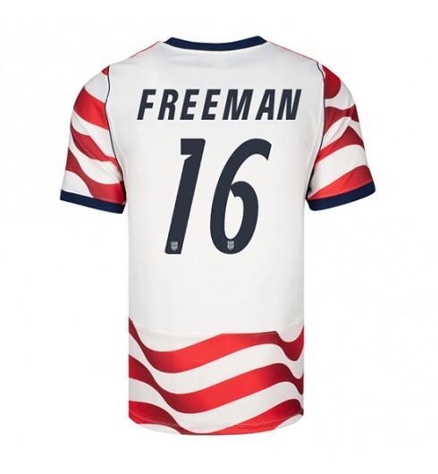 Strój piłkarski Stany Zjednoczone Alex Freeman #16 Koszulka Podstawowej MŚ 2026 Krótki Rękaw Strój piłkarski Stany Zjednoczone Alex Freeman #16 Koszulka Podstawowej MŚ 2026 Krótki Rękaw