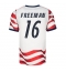 Strój piłkarski Stany Zjednoczone Alex Freeman #16 Koszulka Podstawowej MŚ 2026 Krótki Rękaw Strój piłkarski Stany Zjednoczone Alex Freeman #16 Koszulka Podstawowej MŚ 2026 Krótki Rękaw