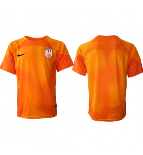 Strój piłkarski Stany Zjednoczone Bramkarskie Koszulka Podstawowej MŚ 2022 Krótki Rękaw