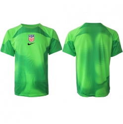 Strój piłkarski Stany Zjednoczone Bramkarskie Koszulka Wyjazdowej MŚ 2022 Krótki Rękaw