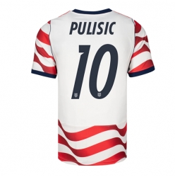 Strój piłkarski Stany Zjednoczone Christian Pulisic #10 Koszulka Podstawowej MŚ 2026 Krótki Rękaw