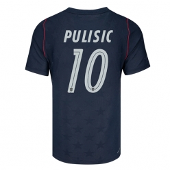 Strój piłkarski Stany Zjednoczone Christian Pulisic #10 Koszulka Wyjazdowej MŚ 2026 Krótki Rękaw
