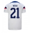 Strój piłkarski Stany Zjednoczone Timothy Weah #21 Koszulka Podstawowej MŚ 2022 Krótki Rękaw