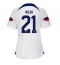 Strój piłkarski Stany Zjednoczone Timothy Weah #21 Koszulka Podstawowej damskie MŚ 2022 Krótki Rękaw