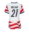 Strój piłkarski Stany Zjednoczone Timothy Weah #21 Koszulka Podstawowej damskie MŚ 2026 Krótki Rękaw Strój piłkarski Stany Zjednoczone Timothy Weah #21 Koszulka Podstawowej damskie MŚ 2026 Krótki Rękaw
