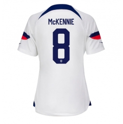 Strój piłkarski Stany Zjednoczone Weston McKennie #8 Koszulka Podstawowej damskie MŚ 2022 Krótki Rękaw