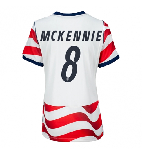 Strój piłkarski Stany Zjednoczone Weston McKennie #8 Koszulka Podstawowej damskie MŚ 2026 Krótki Rękaw Strój piłkarski Stany Zjednoczone Weston McKennie #8 Koszulka Podstawowej damskie MŚ 2026 Krótki Rękaw