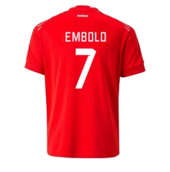 Strój piłkarski Szwajcaria Breel Embolo #7 Koszulka Podstawowej MŚ 2022 Krótki Rękaw