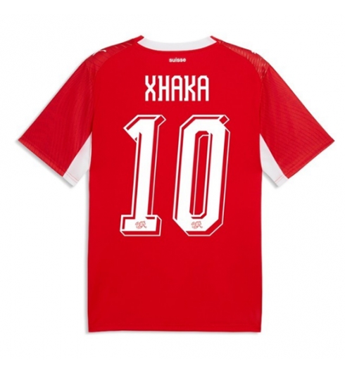 Strój piłkarski Szwajcaria Granit Xhaka #10 Koszulka Podstawowej MŚ 2026 Krótki Rękaw Strój piłkarski Szwajcaria Granit Xhaka #10 Koszulka Podstawowej MŚ 2026 Krótki Rękaw