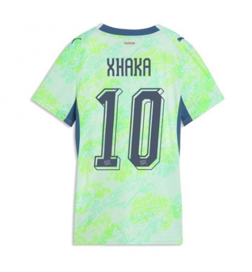 Strój piłkarski Szwajcaria Granit Xhaka #10 Koszulka Wyjazdowej damskie MŚ 2026 Krótki Rękaw Strój piłkarski Szwajcaria Granit Xhaka #10 Koszulka Wyjazdowej damskie MŚ 2026 Krótki Rękaw