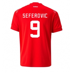 Strój piłkarski Szwajcaria Haris Seferovic #9 Koszulka Podstawowej MŚ 2022 Krótki Rękaw