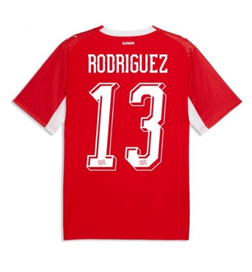 Strój piłkarski Szwajcaria Ricardo Rodriguez #13 Koszulka Podstawowej MŚ 2026 Krótki Rękaw Strój piłkarski Szwajcaria Ricardo Rodriguez #13 Koszulka Podstawowej MŚ 2026 Krótki Rękaw