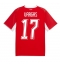 Strój piłkarski Szwajcaria Ruben Vargas #17 Koszulka Podstawowej MŚ 2026 Krótki Rękaw Strój piłkarski Szwajcaria Ruben Vargas #17 Koszulka Podstawowej MŚ 2026 Krótki Rękaw