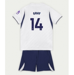 Strój piłkarski Tottenham Hotspur Archie Gray #14 Koszulka Podstawowej dziecięce 2026-27 Krótki Rękaw (+ Krótkie spodenki)