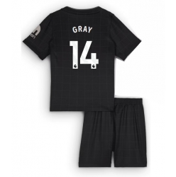 Strój piłkarski Tottenham Hotspur Archie Gray #14 Koszulka Wyjazdowej dziecięce 2025-26 Krótki Rękaw (+ Krótkie spodenki)