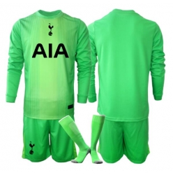 Strój piłkarski Tottenham Hotspur Bramkarskie Koszulka Podstawowej dziecięce 2025-26 Długi Rękaw (+ Krótkie spodenki)