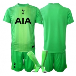 Strój piłkarski Tottenham Hotspur Bramkarskie Koszulka Podstawowej dziecięce 2025-26 Krótki Rękaw (+ Krótkie spodenki)