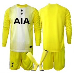 Strój piłkarski Tottenham Hotspur Bramkarskie Koszulka Trzeciej dziecięce 2025-26 Długi Rękaw (+ Krótkie spodenki)