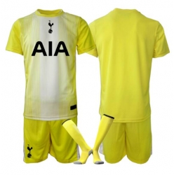 Strój piłkarski Tottenham Hotspur Bramkarskie Koszulka Trzeciej dziecięce 2025-26 Krótki Rękaw (+ Krótkie spodenki)