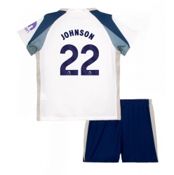Strój piłkarski Tottenham Hotspur Brennan Johnson #22 Koszulka Podstawowej dziecięce 2025-26 Krótki Rękaw (+ Krótkie spodenki)