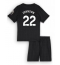 Strój piłkarski Tottenham Hotspur Brennan Johnson #22 Koszulka Wyjazdowej dziecięce 2025-26 Krótki Rękaw (+ Krótkie spodenki)