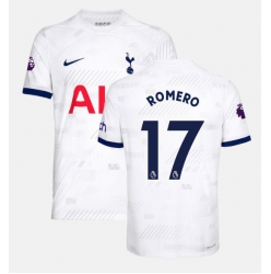 Strój piłkarski Tottenham Hotspur Cristian Romero #17 Koszulka Podstawowej 2023-24 Krótki Rękaw