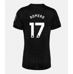 Strój piłkarski Tottenham Hotspur Cristian Romero #17 Koszulka Wyjazdowej damskie 2025-26 Krótki Rękaw