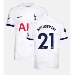 Strój piłkarski Tottenham Hotspur Dejan Kulusevski #21 Koszulka Podstawowej 2023-24 Krótki Rękaw